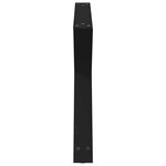 vidaXL Pieds de table basse 2 pièces Noir 70 x (42-43 3) cm Acier