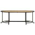 vidaXL Table basse 110x55x40 cm bois de manguier massif brut