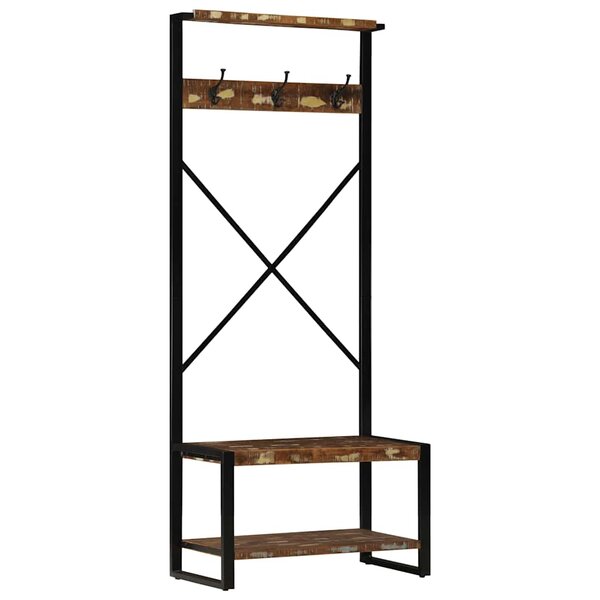 vidaXL Porte-vêtements multicolore 80x40x190 cm