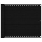 vidaXL Écran de balcon Noir 75x300 cm PEHD