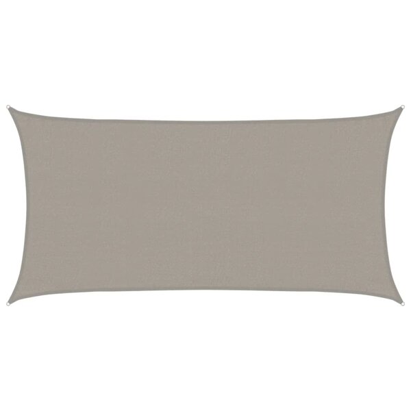 vidaXL Voile d'ombrage 160 g/m² rectangulaire gris clair 3x6 m PEHD