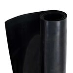 vidaXL Tapis de sol Noir 1 2 x 5 m Caoutchouc