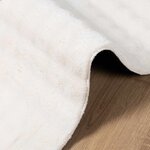 vidaXL Tapis de surface HUARTE Crème 230 x 160 cm Polyester