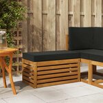 vidaXL Banc de Jardin Bois d'Acacia Massif Naturel