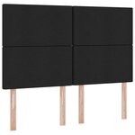 vidaXL Lit avec rangement et matelas Noir 140 x 200 cm Polyester