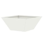 vidaXL Bol de jardin   pot blanc 35x35x15 cm en acier.