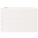 vidaXL Jardinière blanc 70x70x46 cm bois de pin massif