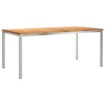 vidaXL Ensemble de salle à manger pour jardin 7 Pièces Marron