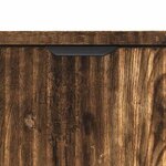 vidaXL Meuble de Lavabo de Salle de Bain avec stockage Chêne fumé