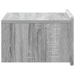vidaXL Cabinet de chevet mural 2 Pièces Sonoma gris 49 x 34 5 x 24 cm