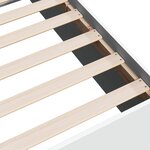 vidaXL Cadre de lit blanc 75x190 cm bois d'ingénierie