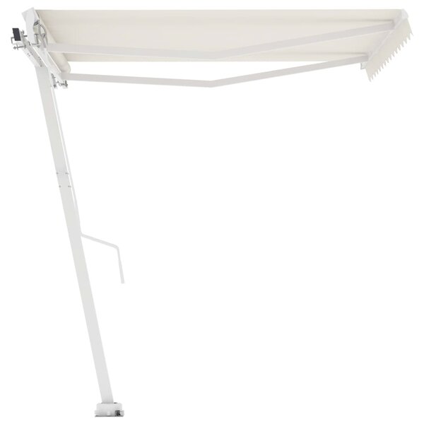 vidaXL Auvent manuel rétractable sur pied 350x250 cm Crème