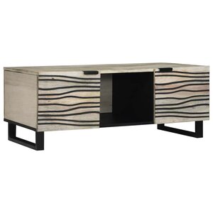 vidaXL Table basse Beige et Noir 100 x 54 x 40 cm