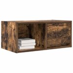 vidaXL Meuble TV chêne fumé 60x31x25 5 cm bois d'ingénierie