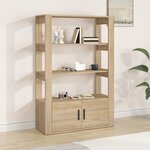 vidaXL Buffet Chêne sonoma 80x30x119 5 cm Bois d'ingénierie