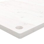 vidaXL Dessus de bureau blanc 100x50x2 5 cm bois massif de pin