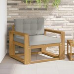 vidaXL Sofa de milieu extérieur Polyester Blanc