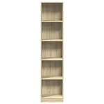 vidaXL Bibliothèque chêne sonoma 40x24x176 cm bois d'ingénierie