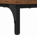 vidaXL Ensemble de mobilier de salle de bain Plaid 2 Pièces Bois ancien