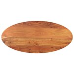 vidaXL Dessus de table 80x40x3 8 cm ovale bois massif d'acacia