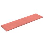 vidaXL Panneaux muraux 12 Pièces Rose 60x15 cm Velours 1 08 m²