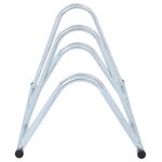 vidaXL Support de vélo au sol autoportant pour 4 vélos acier galvanisé