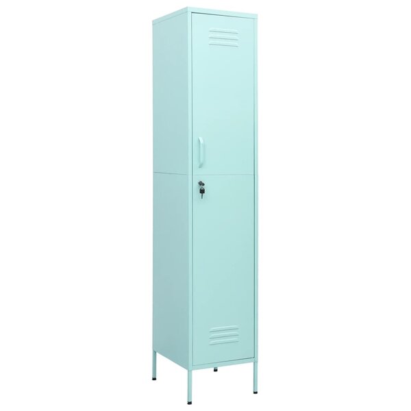 vidaXL Armoire à casiers Vert menthe 35x46x180 cm Acier