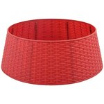 vidaXL JupedesapindeNoël Rouge Ø 65 x 23 cm Plastique