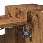 vidaXL Armoire à miroir de salle de bain vieux bois bois d'ingénierie