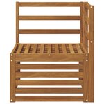 vidaXL Canapé d'angle extérieur Bois d'Acacia Massif Naturel