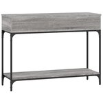 vidaXL Table console sonoma gris 100x34 5x75 cm bois d'ingénierie
