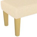 vidaXL Banc Crème 100x30x30 cm Tissu