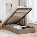 vidaXL Cadre de lit ottoman sans matelas cappuccino 100x200 cm