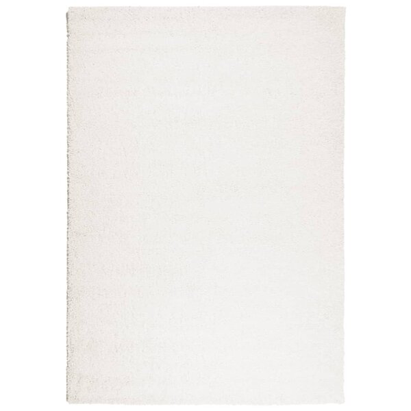vidaXL Tapis shaggy PAMPLONA poils longs moderne crème 140x200 cm
