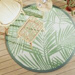 vidaXL Tapis d'extérieur vert Ø160 cm PP