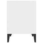 vidaXL Table de chevet Blanc 40x35x50 cm