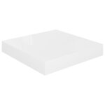 vidaXL Étagère murale flottante 4 Pièces Blanc brillant 23x23 5x3 8cm MDF