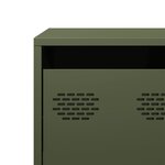 vidaXL Meuble TV vert olive 68x39x43 5 cm acier laminé à froid