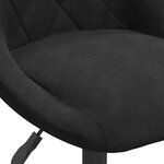 vidaXL Tabouret de bar Noir Velours