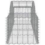 vidaXL Paniers à gabions arqués 15 Pièces 200x50x40/60 cm fer galvanisé