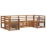 vidaXL Ensemble de canapés d'extérieur 6 pc Naturel