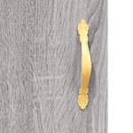 vidaXL Meuble TV sonoma gris 150x30x50 cm bois d'ingénierie