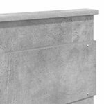 vidaXL Tête de lit Gris béton 135 cm Bois d'ingénierie