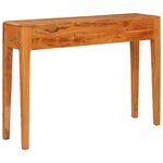 vidaXL Table console Marron 110 x 30 x 80 cm Bois d'Acacia Massif