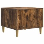vidaXL Table basse Chêne fumé 50 x 49 x 40 cm Bois d'ingénierie