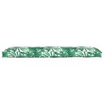 vidaXL Coussin pour banc de palette Motif de feuille 150 x 40 x 8 cm