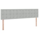 vidaXL Lit de Rangement avec matelas Gris clair 100 x 200 cm