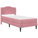 vidaXL Cadre de lit avec tête de lit Rose 80 x 200 cm Velours