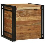 vidaXL Boîte de Rangement 50 x 50 x 50 cm Bois d'acacia massif