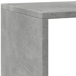 vidaXL Étagère séparatrice de pièce à 4 niveaux gris béton